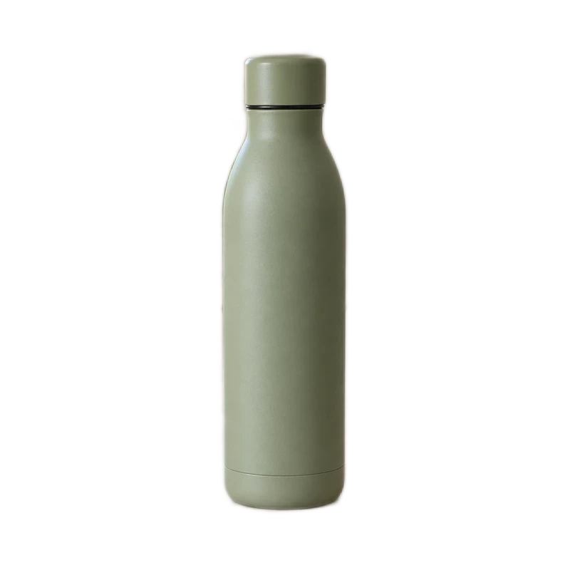 Transparent bottle cutout on a checkerboard
