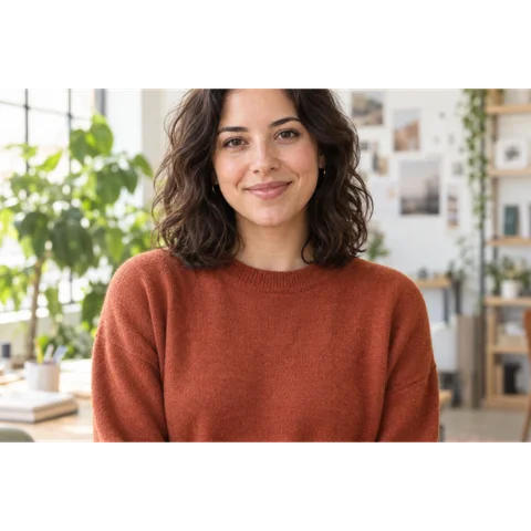 Full portrait photo fitted into a square with transparent padding