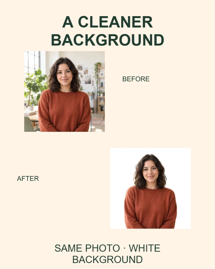 Editorial Before & after layout
