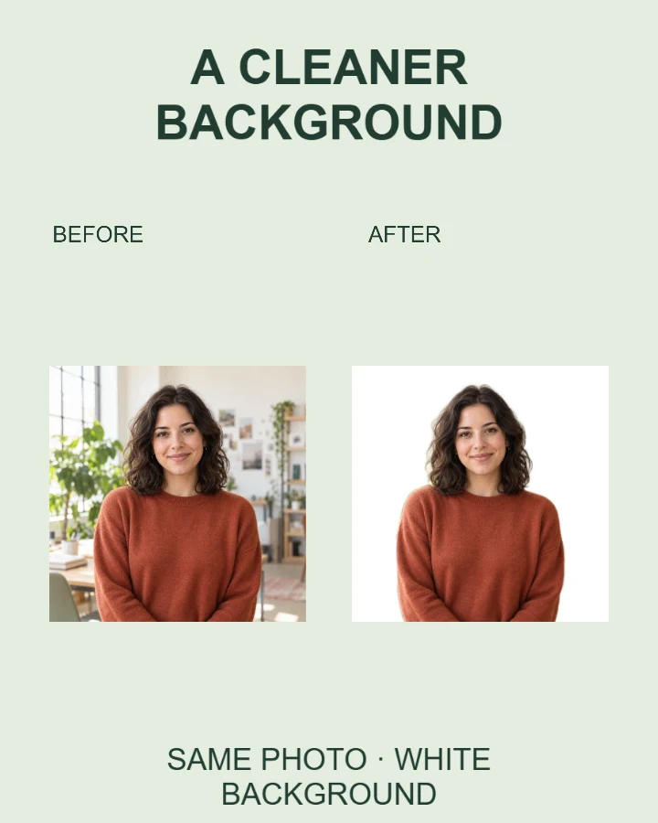 Spotlight Before & after layout