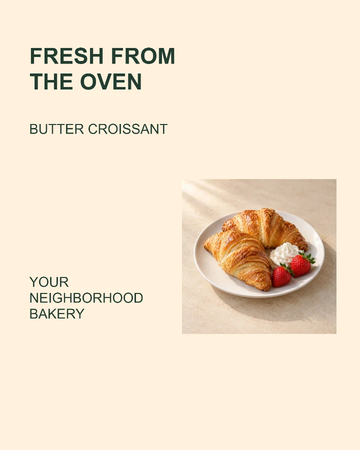 New on the menu sample design