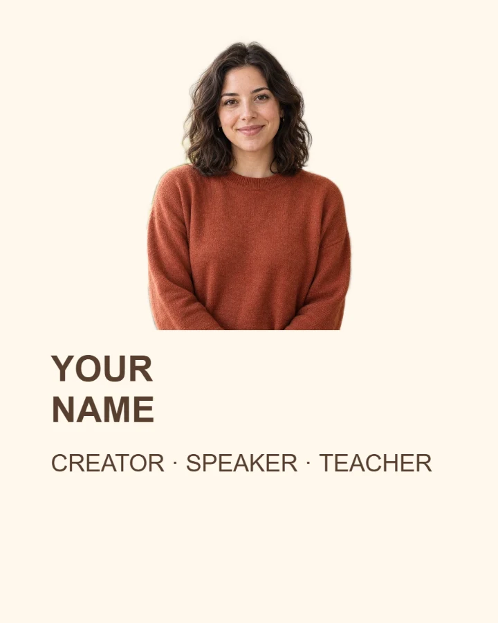 Editorial Speaker introduction layout