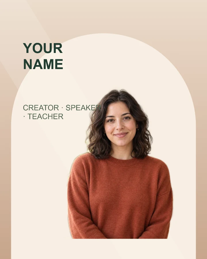 Speaker introduction sample design