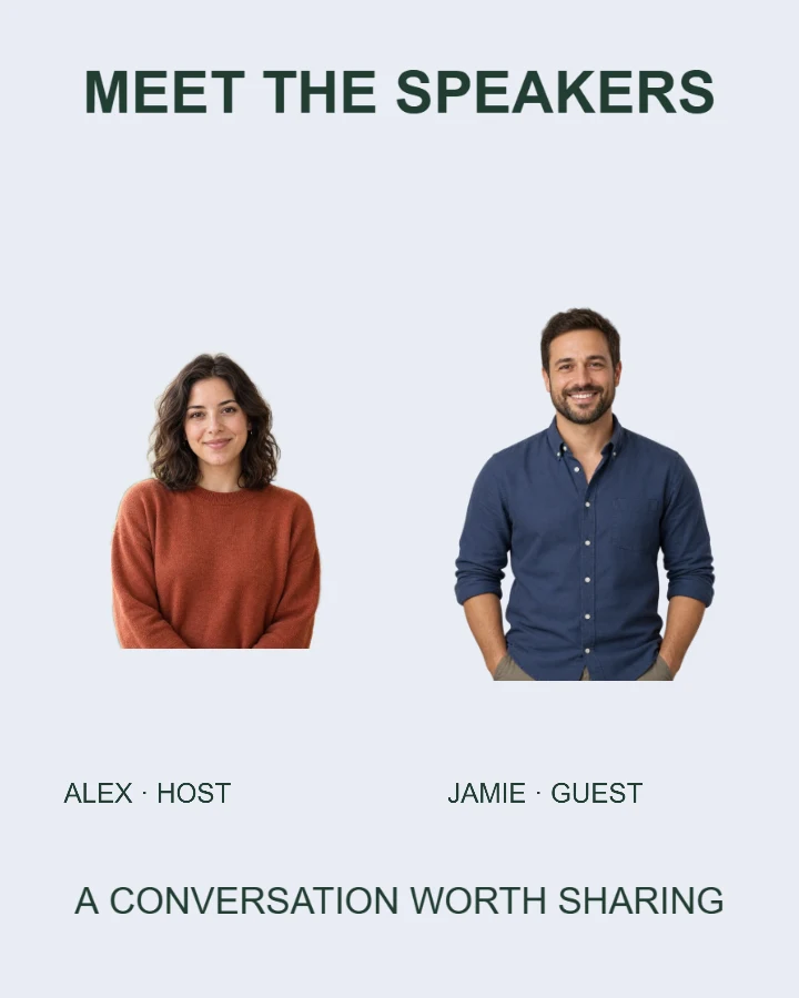 Two-speaker introduction sample design