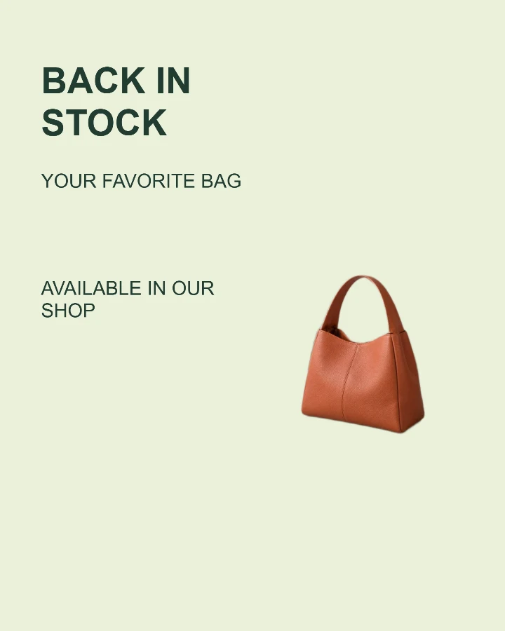 Back in stock sample design